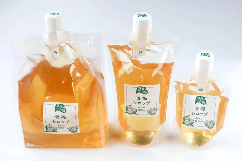 筑波の梅と砂糖だけで無加水手作り＜青梅シロップ＞保存料着色料無添加