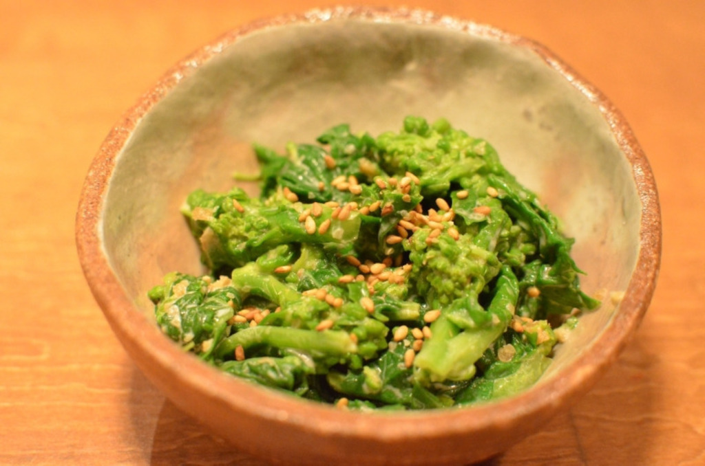 菜の花のごぼう味噌マヨ和え 津乃吉のレシピ たべるとくらすと
