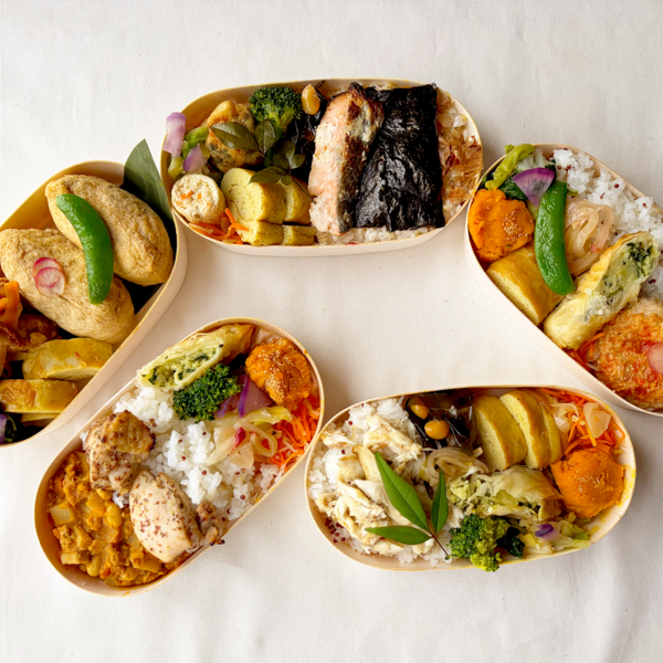 春のお弁当5種（冷凍）【無農薬米、無添加、野菜は有機または特別栽培 