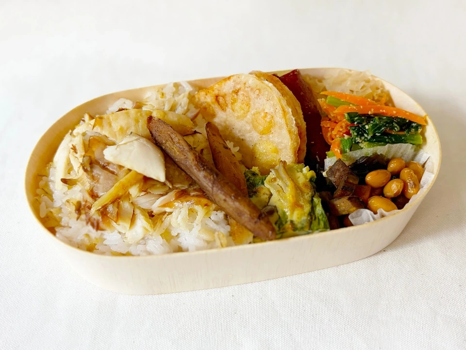 秋のお弁当5種(冷凍)【無農薬米、無添加、野菜は有機または特別栽培】
