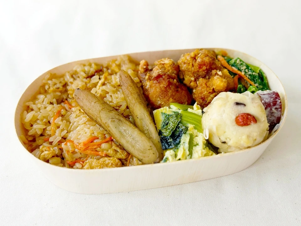 秋のお弁当5種(冷凍)【無農薬米、無添加、野菜は有機または特別栽培】