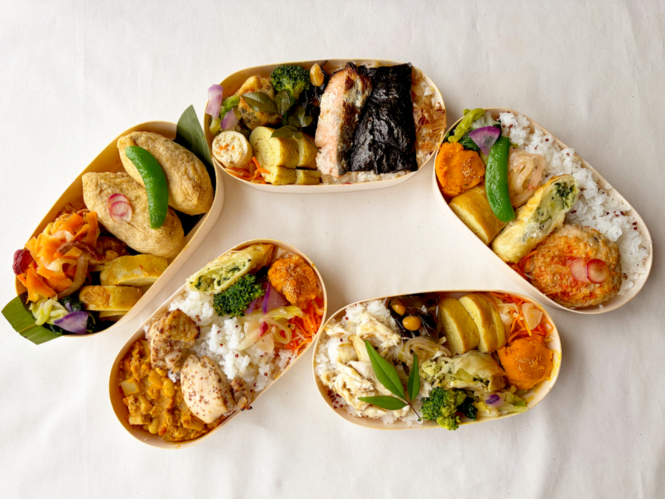 春のお弁当5種（冷凍）【無農薬米、無添加、野菜は有機または特別栽培 