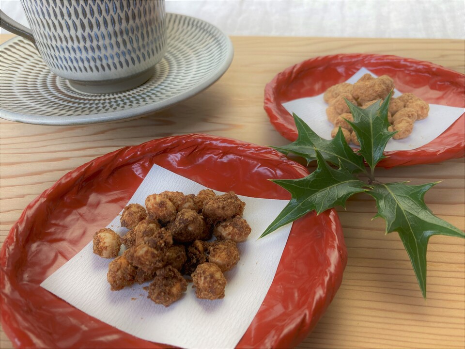 国産大豆のヘルシーな豆菓子＜スナックビーンズ＞黒糖・きな粉・のりしお・スパイシーペッパー