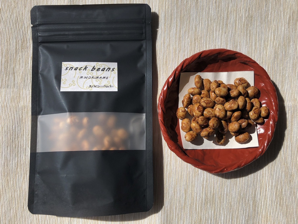 国産大豆のヘルシーな豆菓子＜スナックビーンズ＞黒糖・きな粉・のりしお・スパイシーペッパー