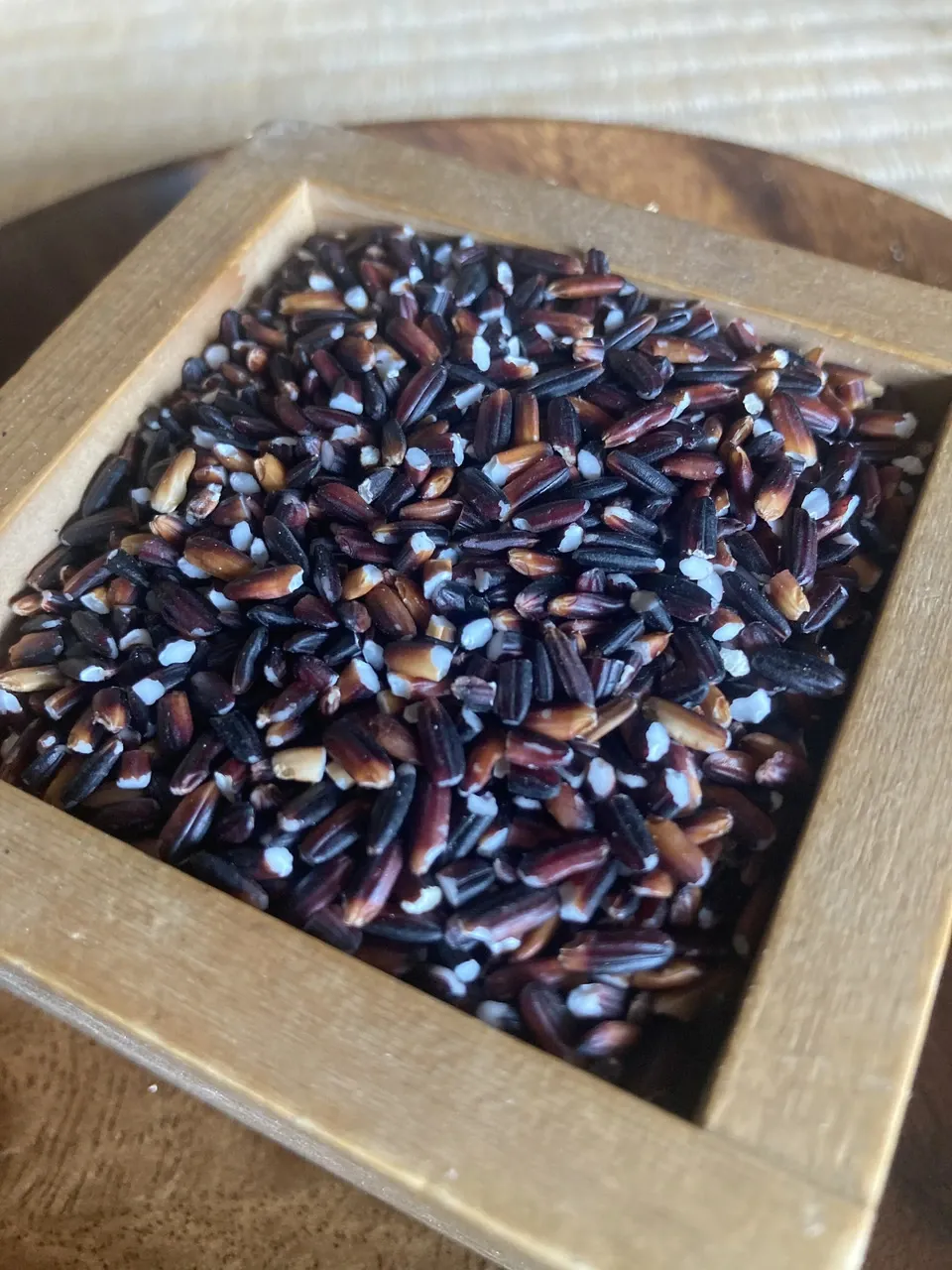 無肥料・農薬不使用の天日干し＜古代米3種ミックス 黒米/赤米/緑米＞鳥取・大山の冬期湛水不耕起で手植え手刈りのお米