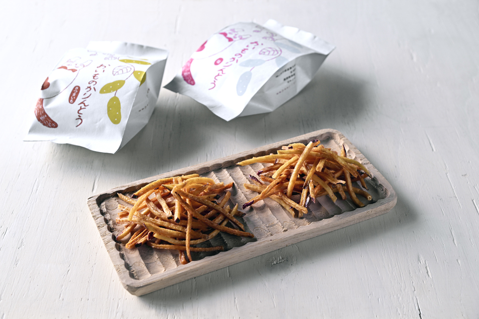 国産さつま芋を皮ごとカリッと＜おいものかりんとう＞米油・食塩・粗糖
