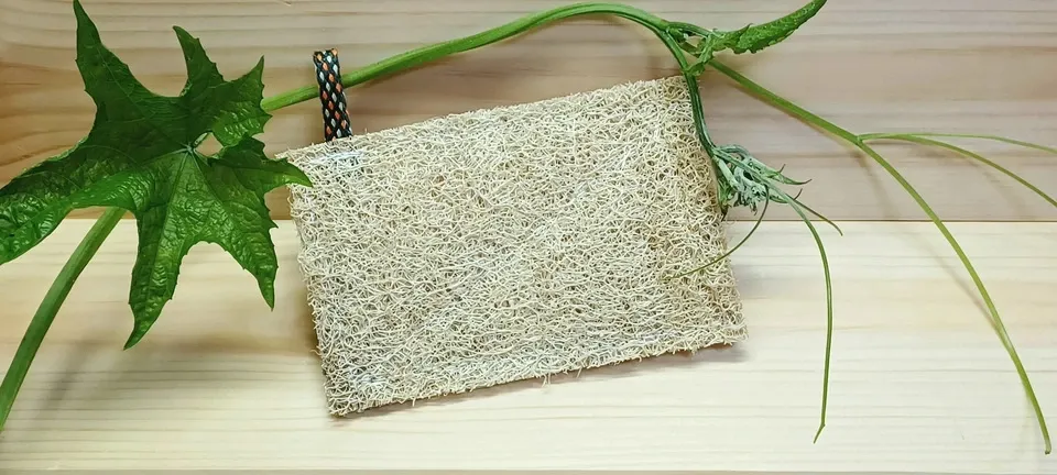 手作り<有機へちまキッチン用たわし>3点セット