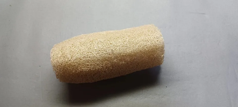 有機へちまで手作り<お風呂用ハンドタオルリバーシブル>オーガニックコットン使用