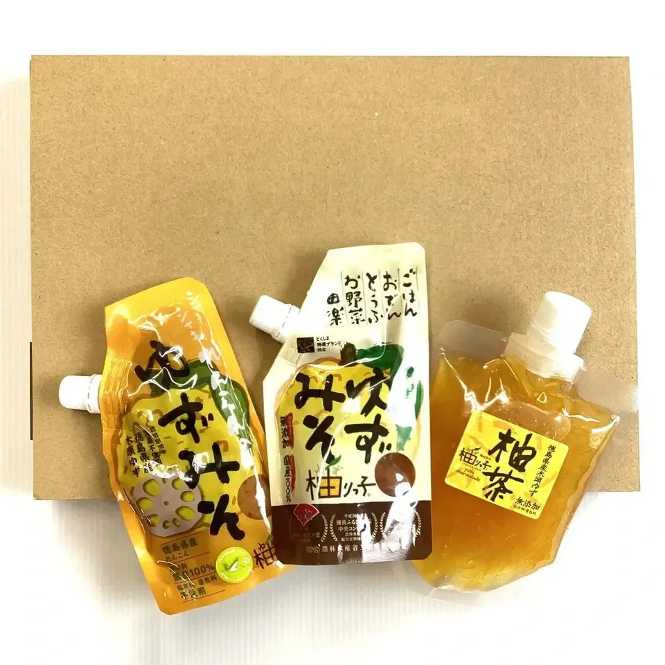 化学調味料無添加＜ゆず味噌と柚茶のセット＞徳島県産柚子使用